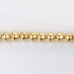 Czech Glass Pearl Bead - Snail Shell 06MM GOLD 70486