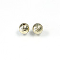 Metalized Plastic Smooth Bead - Round 08MM GOLD TEXTURE