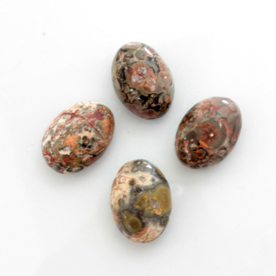 Gemstone Cabochon - Oval 14x10MM LEOPARD SKIN AGATE