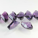 Chinese Cut Crystal Bead - Fancy 24x15MM VIOLET