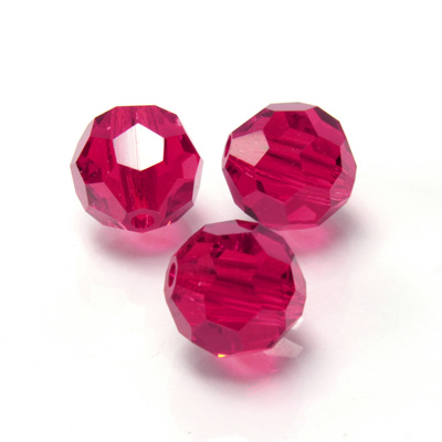 Preciosa Crystal Bead Regular Cut - Round 06MM FUCHSIA
