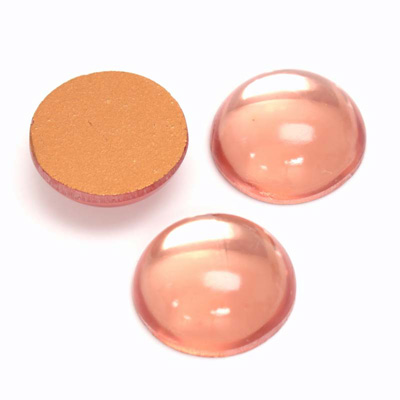 Glass Medium Dome Foiled Cabochon - Round 18MM ROSALINE