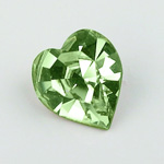 Swarovski Crystal Point Back Fancy Stone - Heart 8.8x8MM PERIDOT