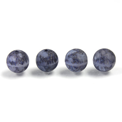 Czech Glass Lampwork Bead - Round 08MM GRANITE MATRIX