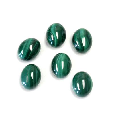 Gemstone Cabochon - Oval 10x8MM MALACHITE