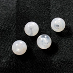 Plastic  Bead - Mixed Color Smooth Large Hole - Round 10MM CRYSTAL QUARTZ