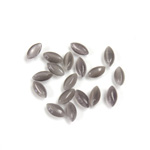 Fiber-Optic Cabochon - Navette 05x2.5MM CAT'S EYE GREY