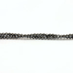 Manmade Bead - Faceted Round 03MM HEMATINE