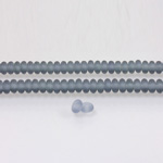 Czech Pressed Glass Bead - Smooth Rondelle 4MM MATTE MONTANA