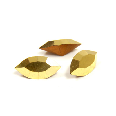 Preciosa Crystal Point Back Fancy Stone - Navette 10x5MM AURUM