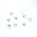 Plastic Flat Back Foiled Chaton Rose - Round 20SS CRYSTAL