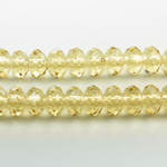 Chinese Cut Crystal Bead - Rondelle 04x6MM LIGHT TOPAZ