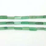 Gemstone Bead - Rectangle Smooth 13x4MM AVENTURINE-GREEN