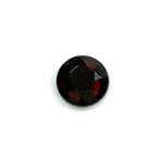 Glass Flat Back Rose Cut Fancy Foiled Stone - Round 13MM GARNET