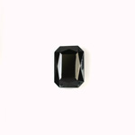 Glass Point Back Tin Table Cut (TTC) Stone - Cushion Octagon 08x6MM JET