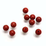 Gemstone 1-Hole Ball 06MM RED JASPER