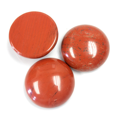 Gemstone Cabochon - Round 18MM RED JASPER