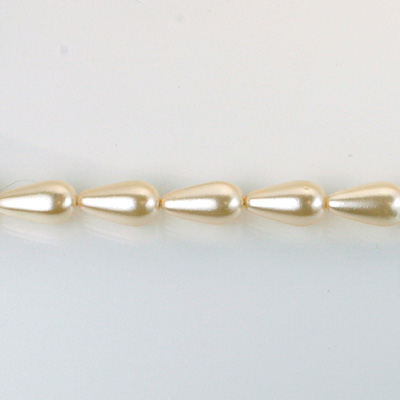 Czech Glass Pearl Bead - Pear 09x6MM KISKA 70641