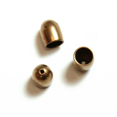 Brass Machine Made Bead Cap - Conical 05.8MM RAW