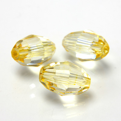 Preciosa Crystal Bead - Olive 09x6MM LT BROWN