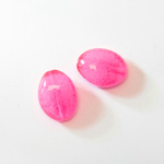 Plastic Bead - Perrier Effect Smooth Fancy Oval 23x17MM PERRIER PINK
