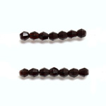 Czech Glass Fire Polished Bead - Bicone 04MM GARNET