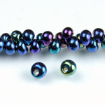 Preciosa Czech Glass Drop Seed Bead - 5/0 IRIS BLUE 59135