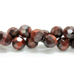 Gemstone Bead - Faceted Round 10MM TIGEREYE RED