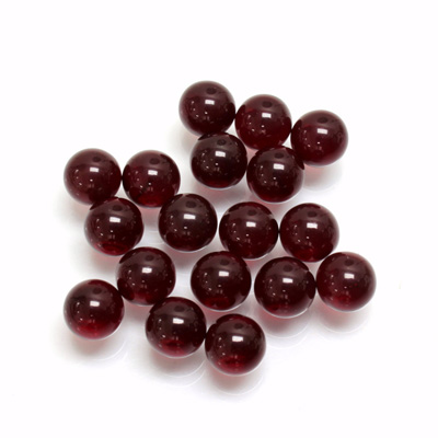 Glass No-Hole Ball - 06MM RUBY