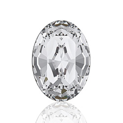 Swarovski Crystal Point Back Fancy Stone - Oval 8x6MM CRYSTAL