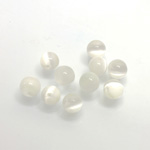 Fiber-Optic 1-Hole Ball - 06MM CAT'S EYE WHITE