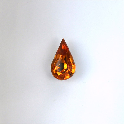 Glass Point Back Foiled Tin Table Cut (TTC) Stone - Pear 08x4.8MM TOPAZ