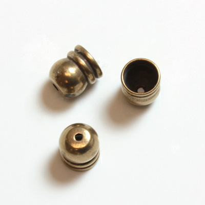 Brass Bead Cap - Lead Safe Machine Made Fancy 06MM RAW BRASS