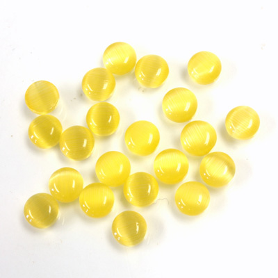 Fiber-Optic Cabochon - Round 05MM CAT'S EYE SUN