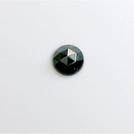 Glass Flat Back Rauten Rose - Round 09MM HEMATITE Coated