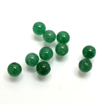 Gemstone 1-Hole Ball 06MM GREEN AVENTURINE