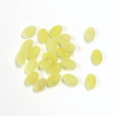 Gemstone Cabochon - Oval 06x4MM JADE OLIVE