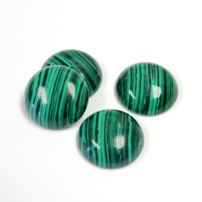 Plastic Mixed Color Cabochon - Round 15MM IMITATION MALACHITE