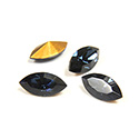 Swarovski Crystal Foiled Point Back Tin Table Cut (TTC) Fancy Stone - Navette 10x5MM MONTANA