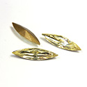 Swarovski Crystal Foiled Point Back Tin Table Cut (TTC) Fancy Stone - Navette 15x4MM JONQUIL
