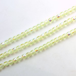 Czech Pressed Glass Bead - Smooth Round 03MM JONQUIL AB