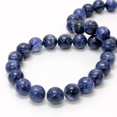 Gemstone Bead - Smooth Round 12MM SODALITE