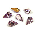 Swarovski Crystal Foiled Point Back Tin Table Cut (TTC) Fancy Stone - Pear 8x4.8MM LIGHT AMETHYST