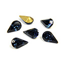 Swarovski Crystal Foiled Point Back Tin Table Cut (TTC) Fancy Stone - Pear 8x4.8MM MONTANA