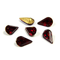 Swarovski Crystal Foiled Point Back Tin Table Cut (TTC) Fancy Stone - Pear 8x4.8MM SIAM RUBY