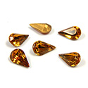 Swarovski Crystal Foiled Point Back Tin Table Cut (TTC) Fancy Stone - Pear 8x4.8MM TOPAZ