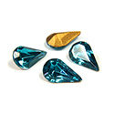 Swarovski Crystal Foiled Point Back Tin Table Cut (TTC) Fancy Stone - Pear 10x6MM BLUE ZIRCON