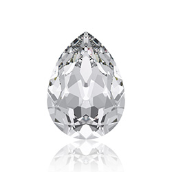 Swarovski Crystal Point Back Fancy Stone - Pear 10x7MM CRYSTAL