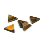 Gemstone Flat Back Flat Top Straight Side Stone - Triangle 10x10MM TIGEREYE