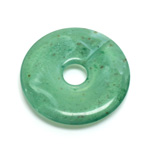 Plastic Bead - Opaque Color Smooth Round Donut 40MM JADE AGATE